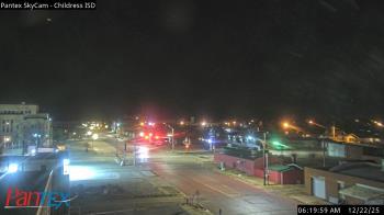 Weather camera view of Childress ISD.