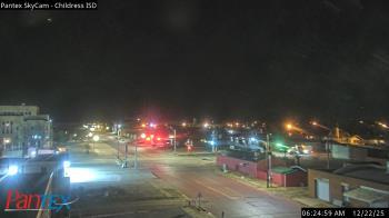 Weather camera view of Childress ISD.