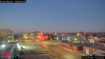 Weather camera view of Childress ISD.