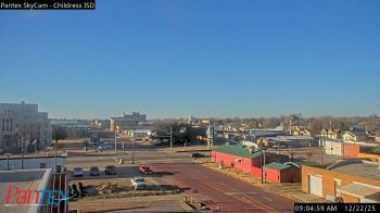 Weather camera view of Childress ISD.