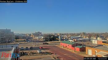Weather camera view of Childress ISD.