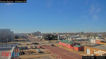 Weather camera view of Childress ISD.