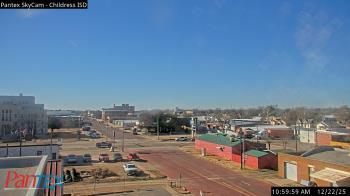Weather camera view of Childress ISD.