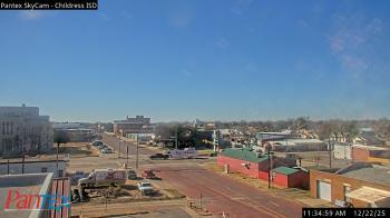 Weather camera view of Childress ISD.