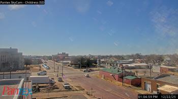 Weather camera view of Childress ISD.