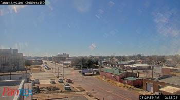 Weather camera view of Childress ISD.