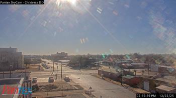 Weather camera view of Childress ISD.