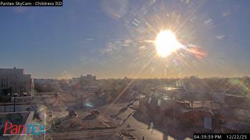 Weather camera view of Childress ISD.