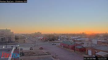 Weather camera view of Childress ISD.