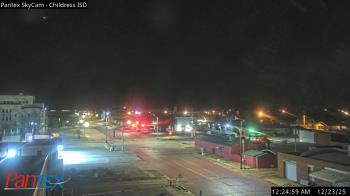 Weather camera view of Childress ISD.