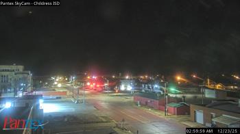 Weather camera view of Childress ISD.