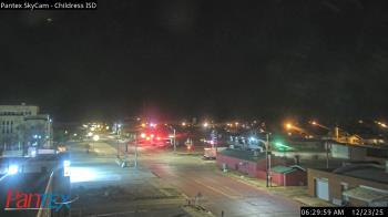 Weather camera view of Childress ISD.