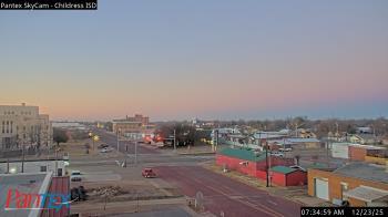 Weather camera view of Childress ISD.
