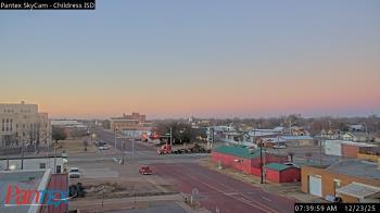 Weather camera view of Childress ISD.