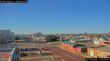 Weather camera view of Childress ISD.