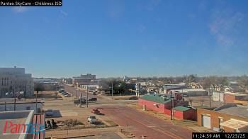 Weather camera view of Childress ISD.
