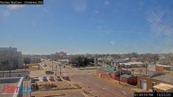 Weather camera view of Childress ISD.