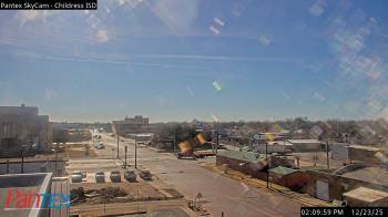 Weather camera view of Childress ISD.