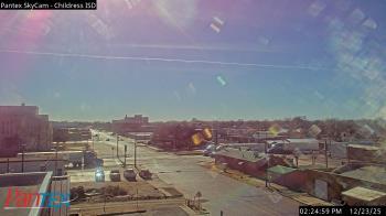 Weather camera view of Childress ISD.