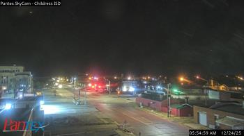 Weather camera view of Childress ISD.