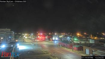 Weather camera view of Childress ISD.