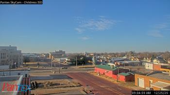Weather camera view of Childress ISD.