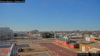 Weather camera view of Childress ISD.