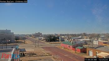 Weather camera view of Childress ISD.