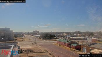 Weather camera view of Childress ISD.