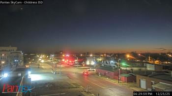 Weather camera view of Childress ISD.
