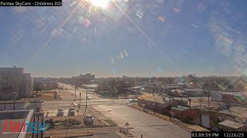Weather camera view of Childress ISD.