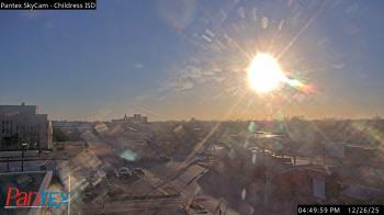 Weather camera view of Childress ISD.