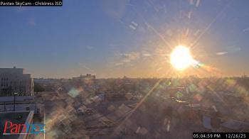 Weather camera view of Childress ISD.