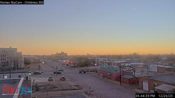 Weather camera view of Childress ISD.