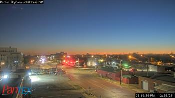 Weather camera view of Childress ISD.