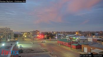Weather camera view of Childress ISD.