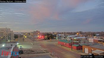 Weather camera view of Childress ISD.