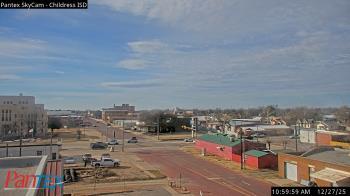 Weather camera view of Childress ISD.
