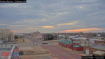 Weather camera view of Childress ISD.