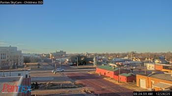 Weather camera view of Childress ISD.