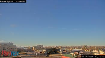 Weather camera view of Childress ISD.