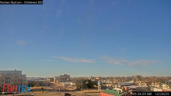 Weather camera view of Childress ISD.