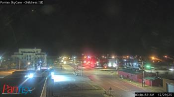 Weather camera view of Childress ISD.