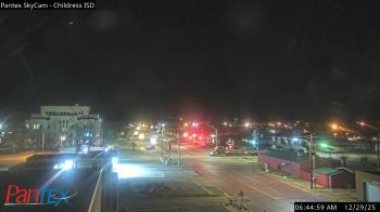 Weather camera view of Childress ISD.