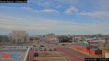 Weather camera view of Childress ISD.