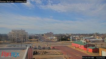 Weather camera view of Childress ISD.