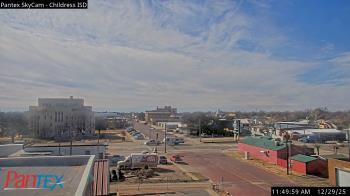 Weather camera view of Childress ISD.