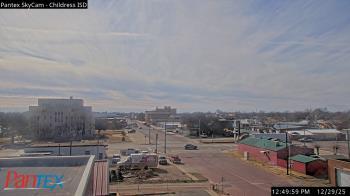 Weather camera view of Childress ISD.
