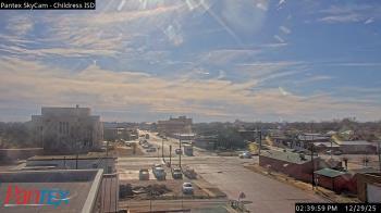 Weather camera view of Childress ISD.
