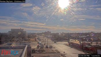 Weather camera view of Childress ISD.